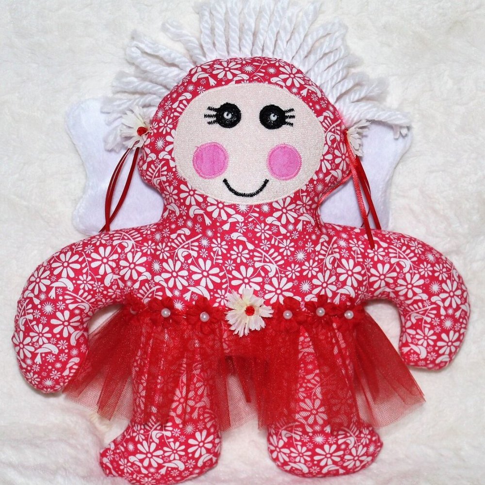 Oh So Huggable! FLOWER FAIRY, Silly Fabric Doll fo
